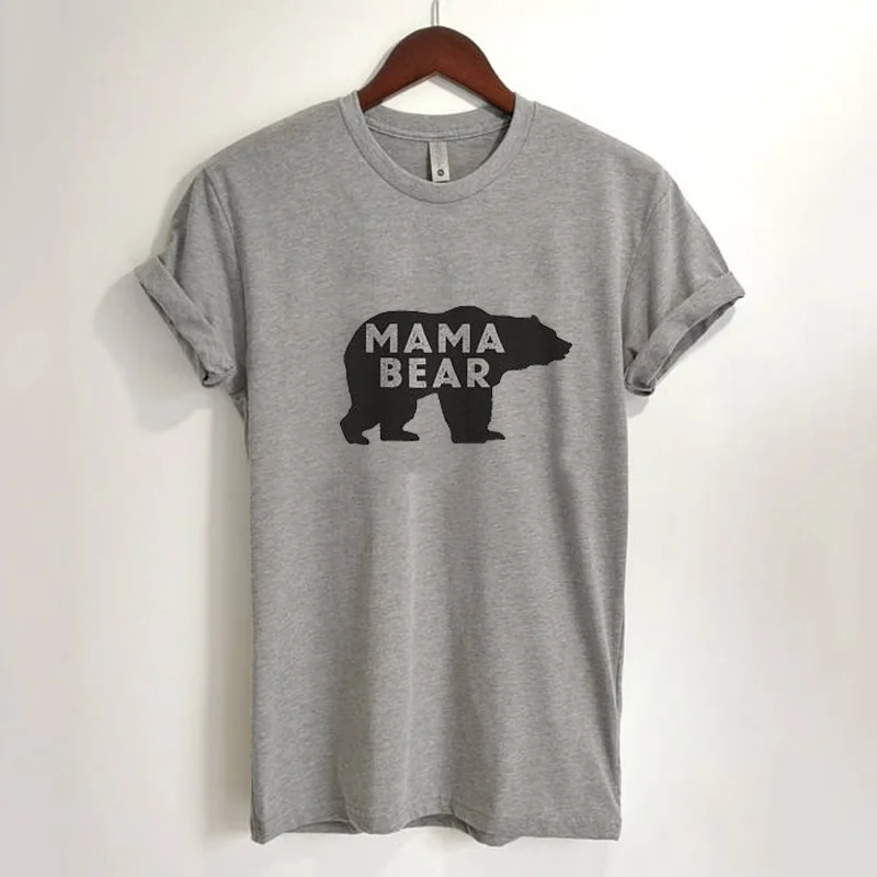

Summer Women MAMA BEAR Print T Shirt Gift Fashion Mom Lady Mother Day LadiesFemale Womens Tee T-Shirt Top T-shirts
