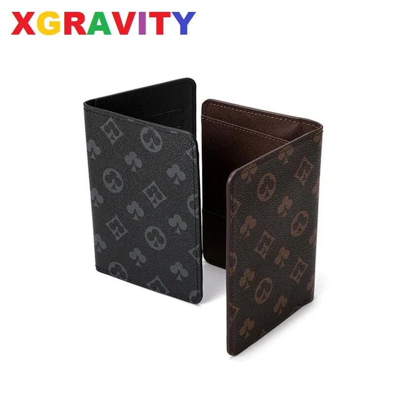 

Небольшой квадратный кошелек H049 XGRAVITY для покера, Элегантный Модный кошелек унисекс, Обложка для паспорта, Мужской Повседневный Кошелек для ...