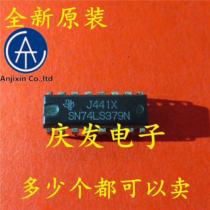 

10 шт., настоящий Новый и оригинальный, в наличии, SN74LS379N 74LS379 DIP-16
