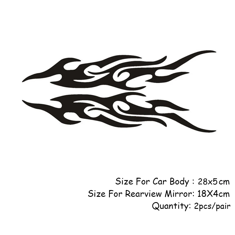 2 шт. наклейки на автомобильные кузова с эффектом пламени|Наклейки автомобиль| |