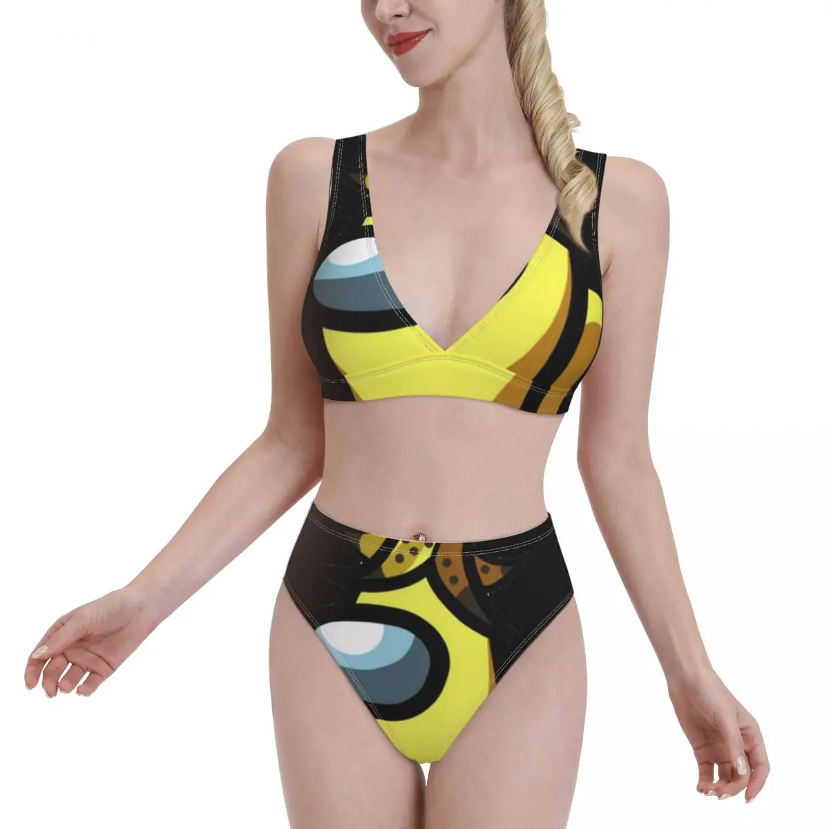 

Bikini Impostor Sus Sussy Amogus Exotic 2021 Women Swimsuit high Waist dress sets Game Comic Kawaii Women bathing suit SwimSuit