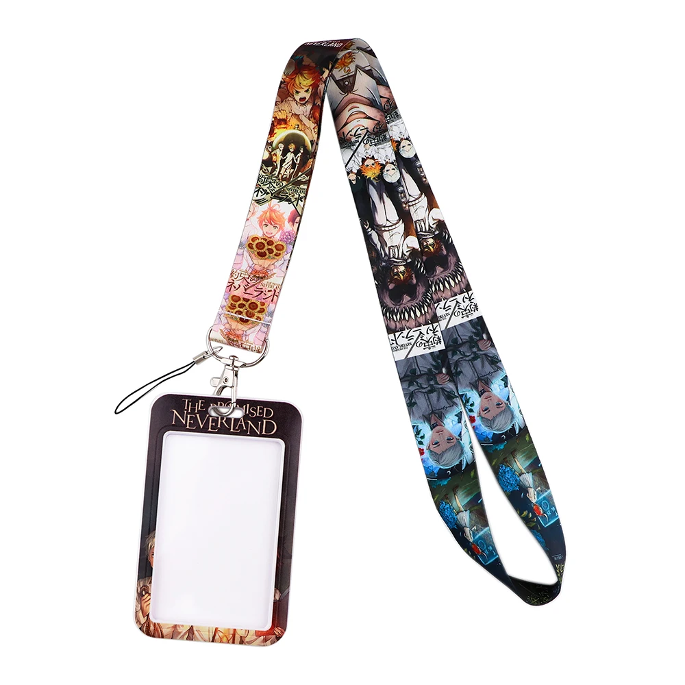 

JF337 Anime Icons Neck Strap Lanyards Keychain Holder ID Card Passport Hanging Rope Lariat Lanyard Key Ring Gifts Accessories