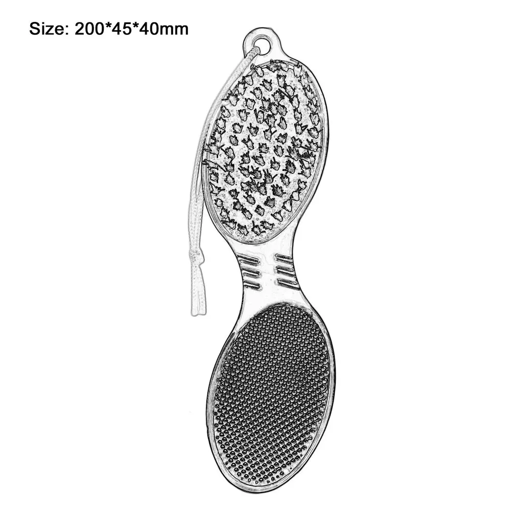 Мода 4 в 1 ABS многоцветные педикюрные инструменты для ног буферная Кисть ногтей