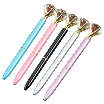 

Ballpoint Pen Crystal Glass Diamond Metal Ballpoint Pen Beautiful Gift Pen School Office Supplies Writing Tools Student Gift