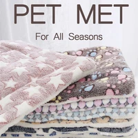 pet blanket dog bed cat mat soft coral fleece winter thicken warm sleeping beds for small medium dogs cats pet supplies