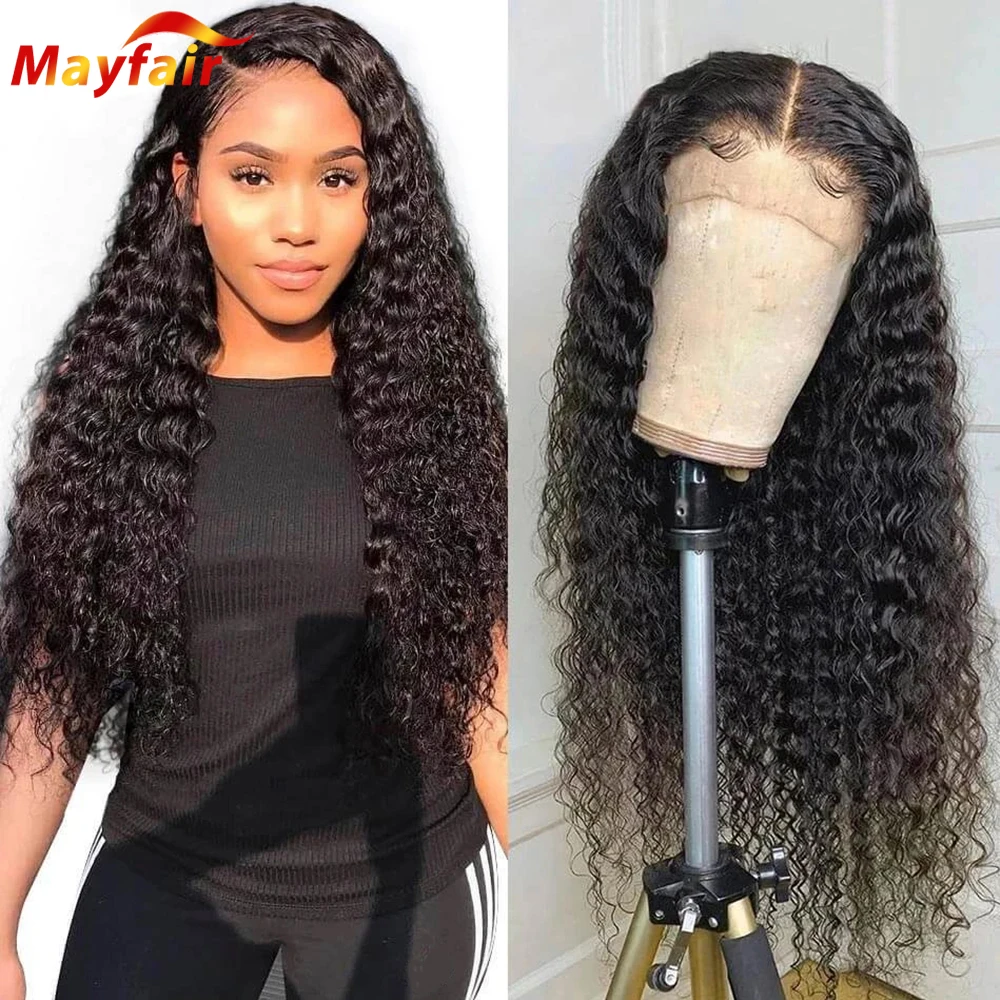 

28 Inch Jerry Curly Lace Front Human Hair Wig 13x4 Lacefront Frontal Brazilian 4x4 Closure Kinky Curly Wigs Pre Plucked