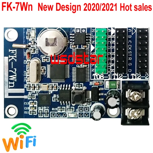 FK 7Wn WI FI светодиодный контроллер карты 1 * HUB08 + 2 HUB12 320*32 одного цвета двойной цвет