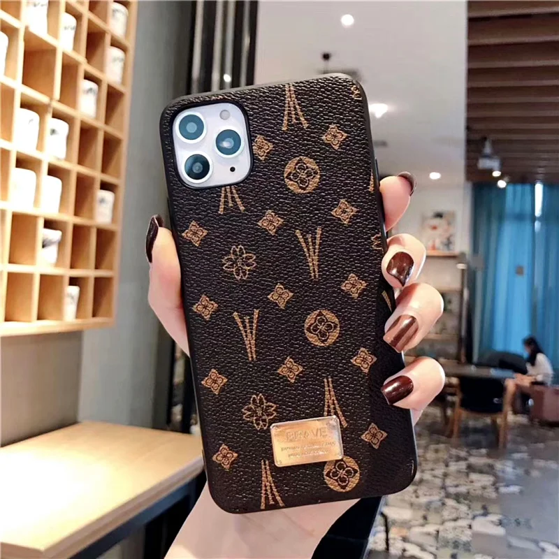 Роскошный чехол с геометрическим рисунком в клетку для iPhone 11Pro Max 12 Mini XR X кожаный 7