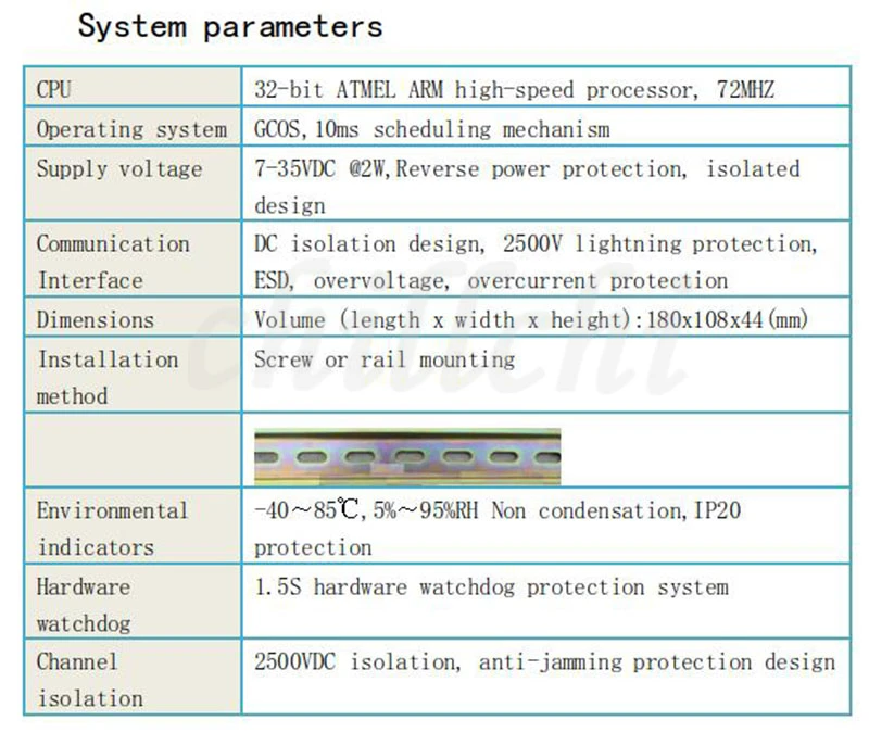Modbus RTU IO модуль 8AI4AO аналоговый вход и выход RTU Siemens Mitsubishi PLC расширение