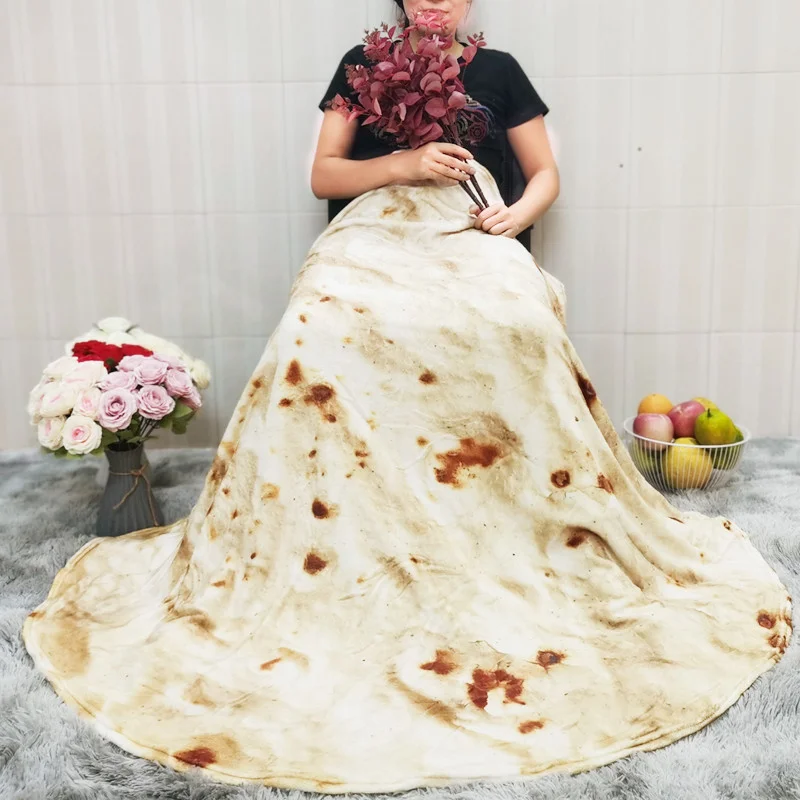 Одеяло Tortilla для пиццы мягкое покрывало кровати шерстяной диван плед плюшевое |