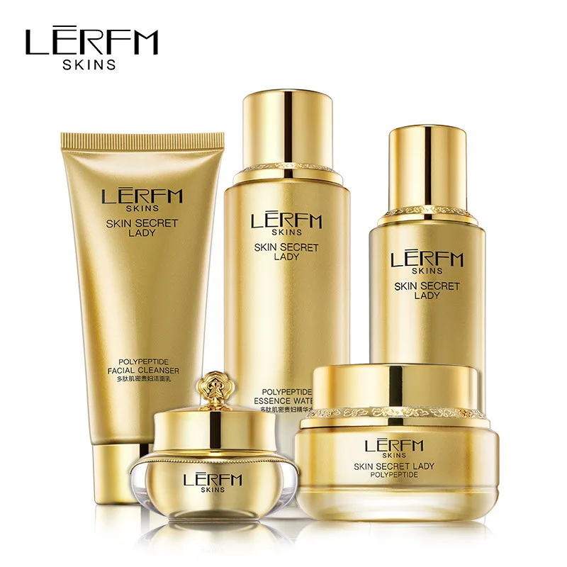 

LERFM polypeptide skin care kit moisturizing and shrinking pores and moisturizing skin care kit in autumn and winter