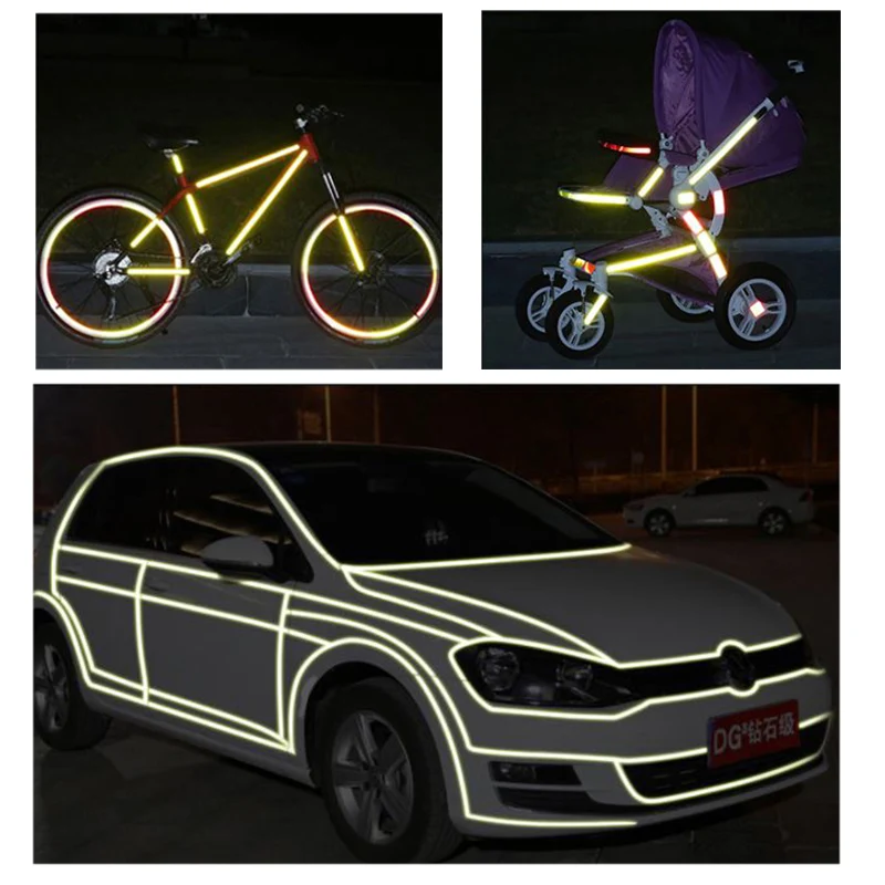 1 м автомобильный Стайлинг 3D светоотражающие наклейки для Ford focus 2 3 mk2 fiesta Suzuki swift