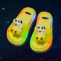 new boy girl slippers children party shoes baby bathroom birthday kids princess light up dance shoes