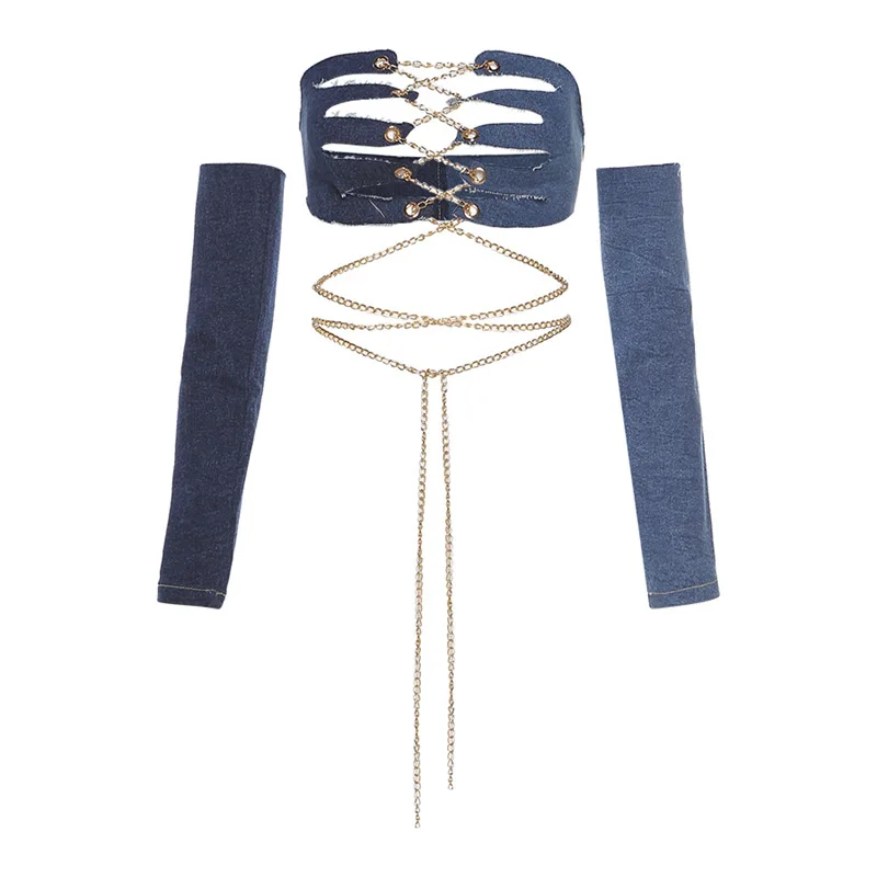 

Sexy Bandage Cut Out Hole Crop Tops Women s Camis 2021 Summer Y2K Punk Style Ribbed Knitting Tank Top Club Wear Mujer