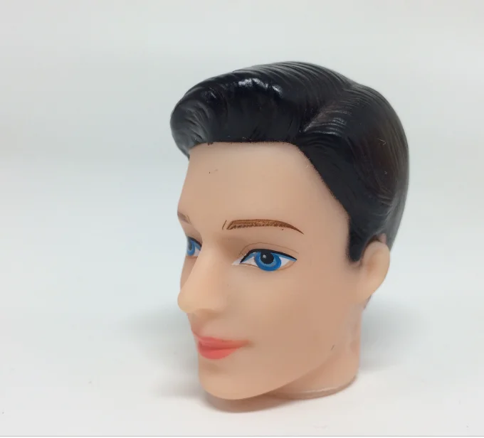 3D глаза черные коричневые волосы Boyfriend кукла мужского пола голова принца для Кена кукла для Boyfriend кукла аксессуары