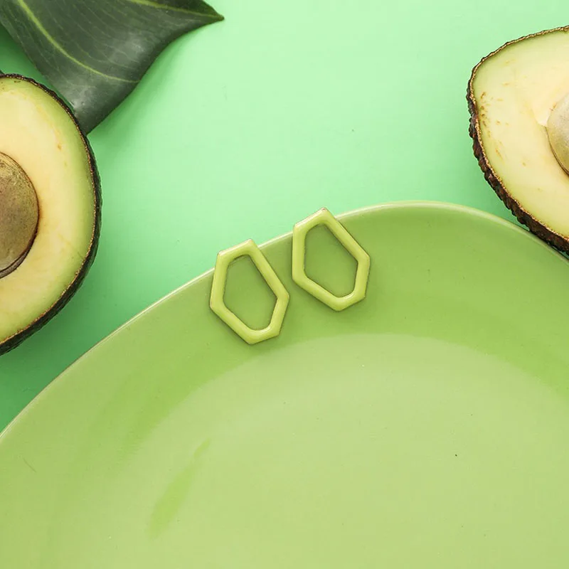 30 моделей Маленькие свежие серьги Ниуехугуо се эрхуан инс тонг куан чао шипин 2019 год новая коллекция цвета авокадо.