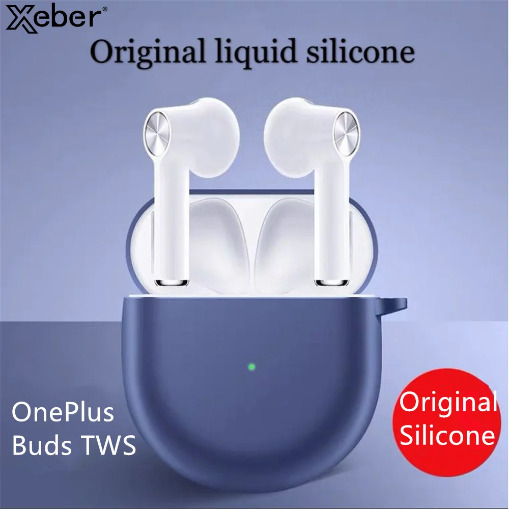 Силиконовый чехол для наушников OnePlus Buds TWS противоударный беспроводной защитный