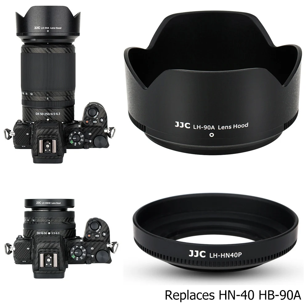 JJC Соединительный винт по номеру + ABS светозащитная бленда объектива для Nikon Z50