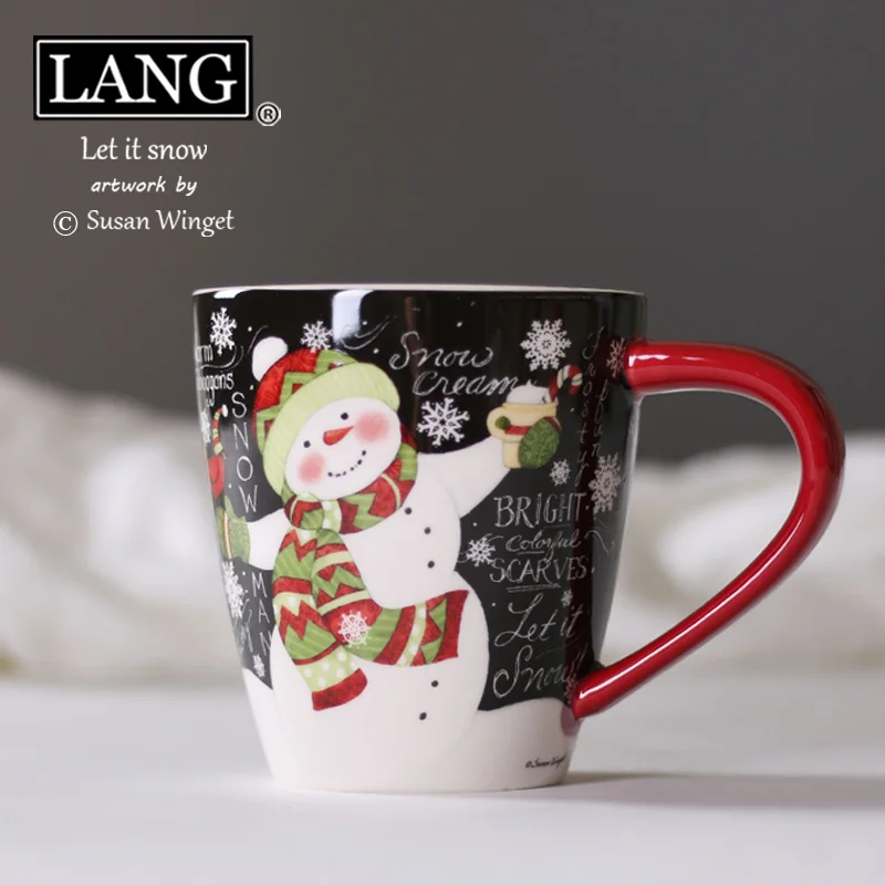 

Рождественская кофейная кружка, керамическая чашка для завтрака, роскошные милые маленькие кружки, кофейные чашки для путешествий, Tazas De Cafe ...