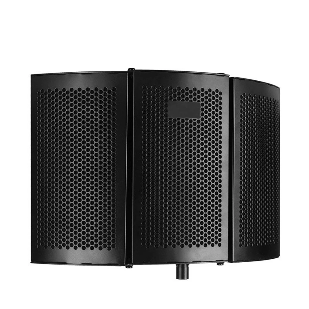 Складной микрофон Регулируемый студийный звукозаписывающий изолятор щит