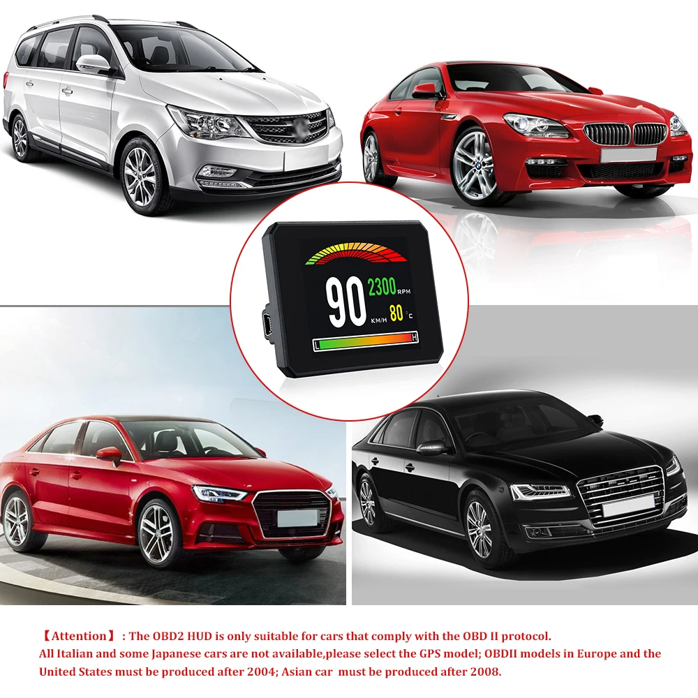 Дисплей на лобовое стекло P16 Автомобильный дисплей OBD2 автомобильный проектор