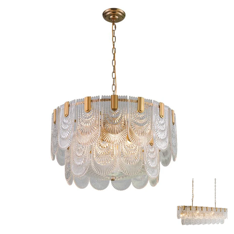 Европейская итальянская современная стеклянная хрустальная люстра круговой