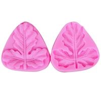 leaf new 3d factory direct fondant silicone mold diy baking cake decoration tool