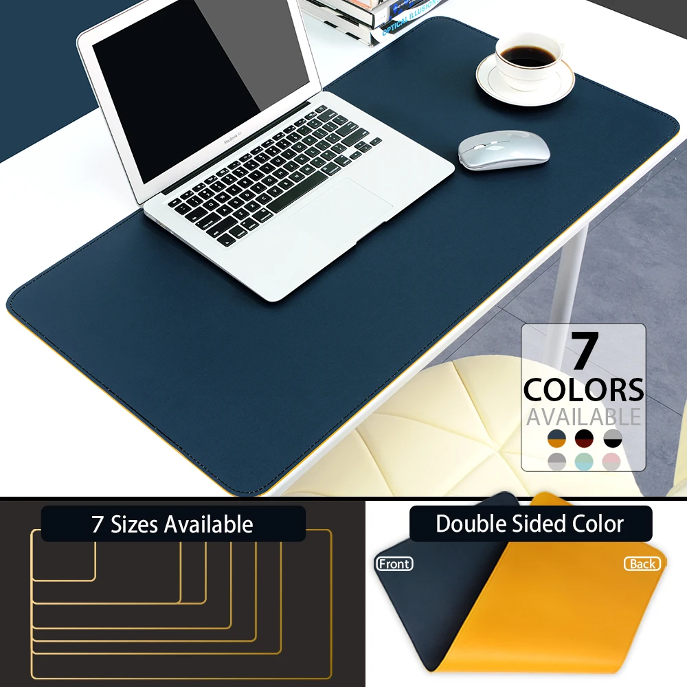 

Double-Side PU Mouse Pad Large Size Anti-Slip Mousepad Waterproof Natural Rubber Gamer Desk Mat for Desktop PC Computer Laptop