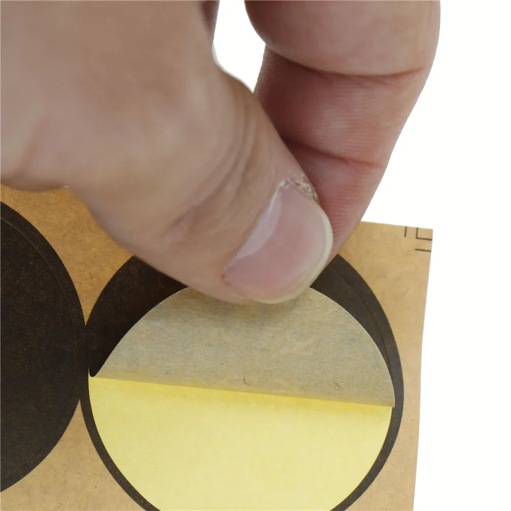 

New 5Sheet Practical Thank You Circle Stickers Handmade Cake Packaging Sealing Label Kraft Sticker Baking DIY Gift Stickers