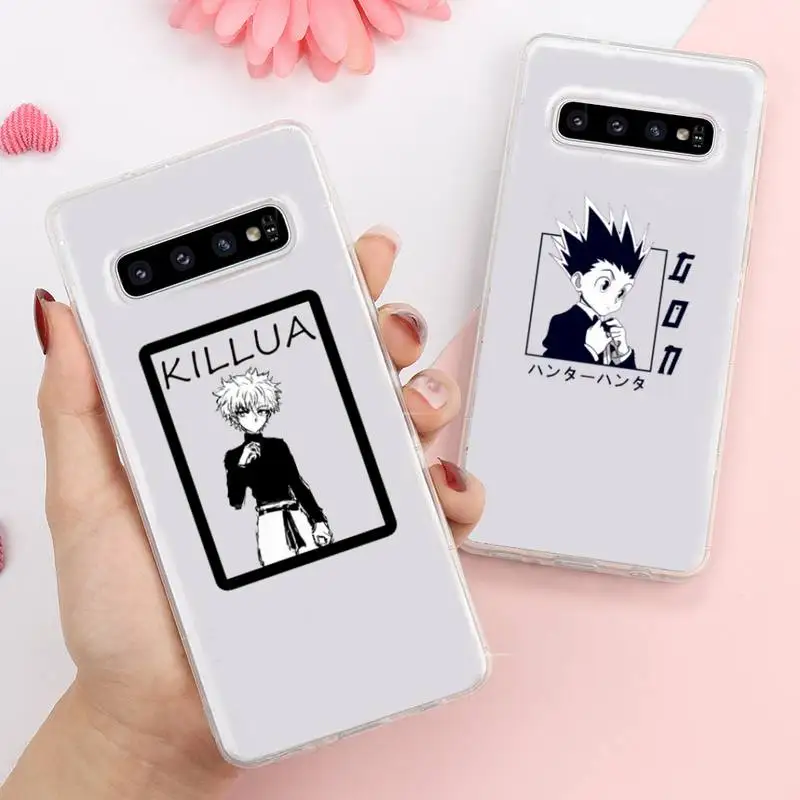 

Hisoka Hunter X Hunter Killua Anime Phone Case Transparent For Samsung Galaxy A S Note 9 10 51 50 71 70 80 20 21 30s ultra plus