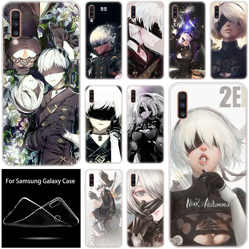 Чехол Nier automata 2B 9S для Samsung Galaxy A90 A80 A70 A60 A50 A40 A30 A10 A20E A2CORE A9 A7 A8 A6 Plus 2018 A5 2017|Бамперы| |