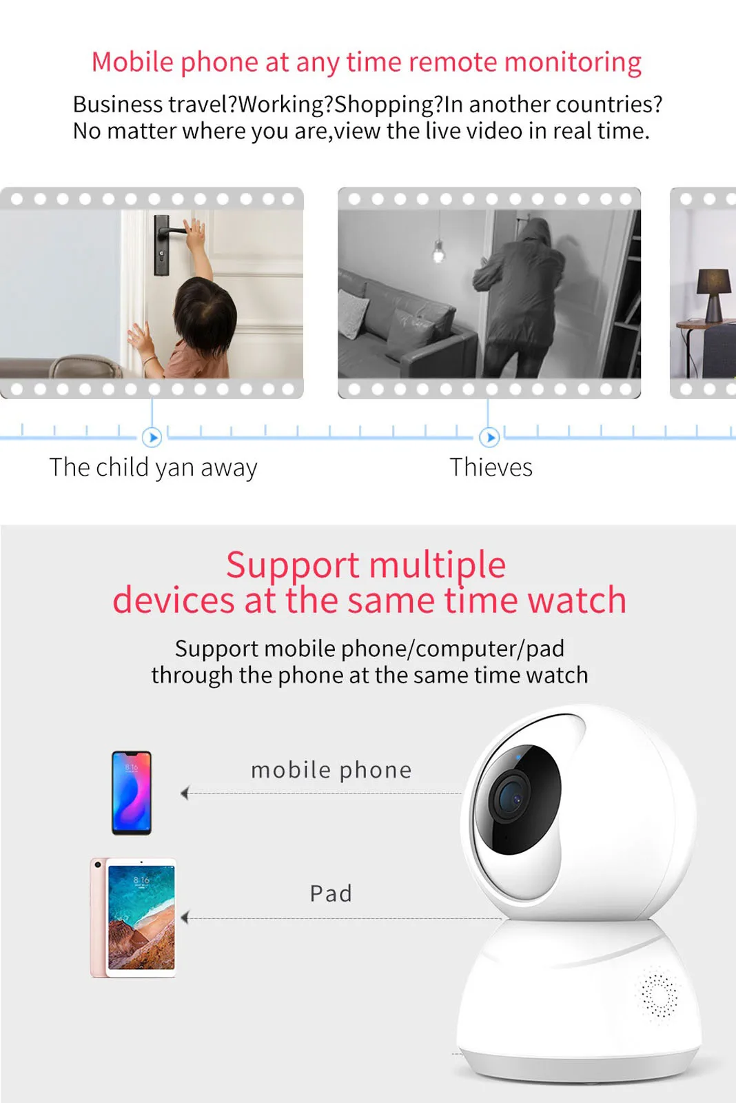 

Fuers 1080P IP Camera Tuya APP Automatic tracking Home Security Indoor Camera Surveillance CCTV Wireless WiFi Camera Baby Monito