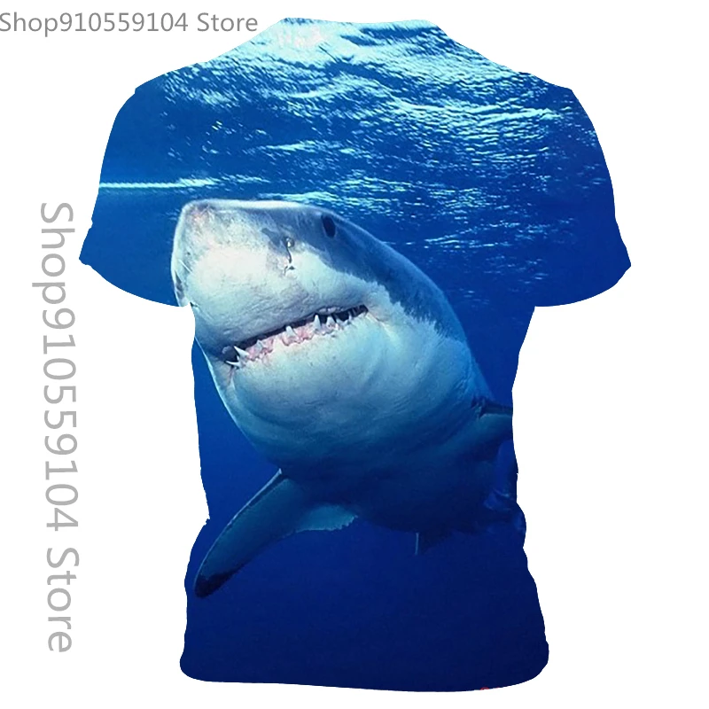 

2021 New Summer 3D Printed Fish Pattern Men And Women Casual T-shirt Fashion Trend Youth Cool Men's T-Shirt Hip Hop Short Sleeve