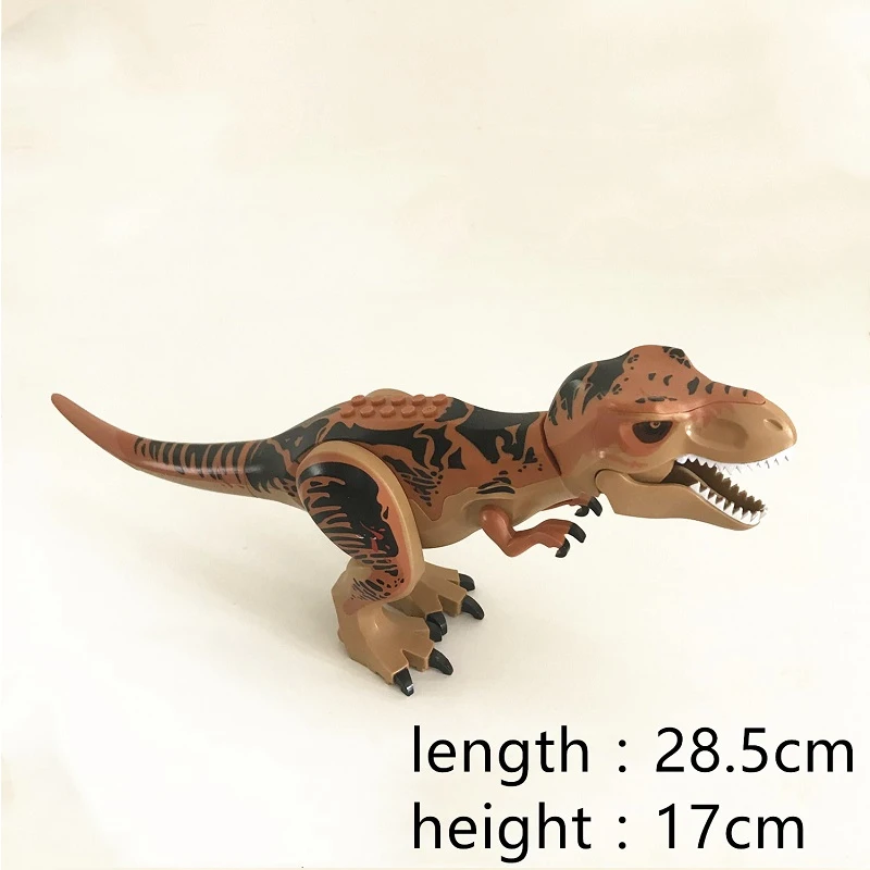 Динозавры из блоков Парк Юрского периода тираннозавр рекс модель игрушки для