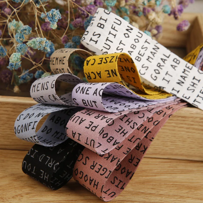 40 ярдов тканевая лента с принтом для ношения одежды|Ленты шитья| |