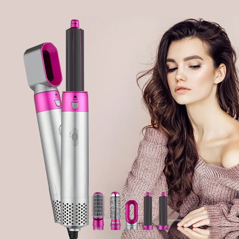 

5 In 1 Electric Hair Dryer Brush Negative Ions Blow Dryer Comb Hair Styler Hairdryer Hair Blower Brush Salon Dryers Curling Iron