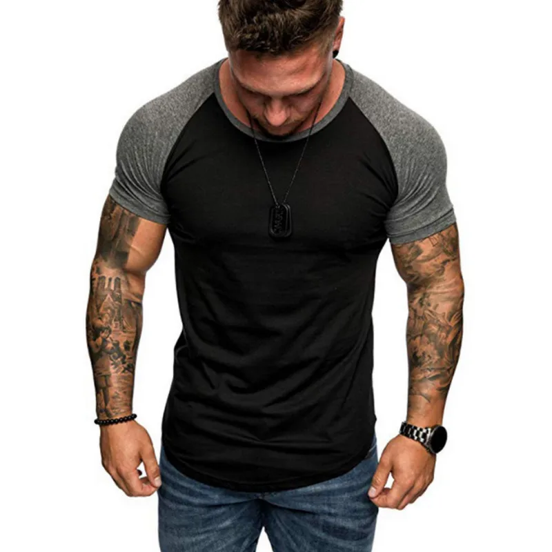 

Summer New Men's T-Shirt Short-Sleeved O-Neck Slim Fit Fashion Cool Men's T-Shirt Hip Hop Short Sleeve Tops