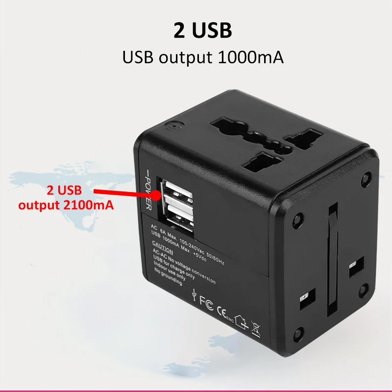 Универсальный дорожный блок питания переменного тока для samsung Huawei зарядное