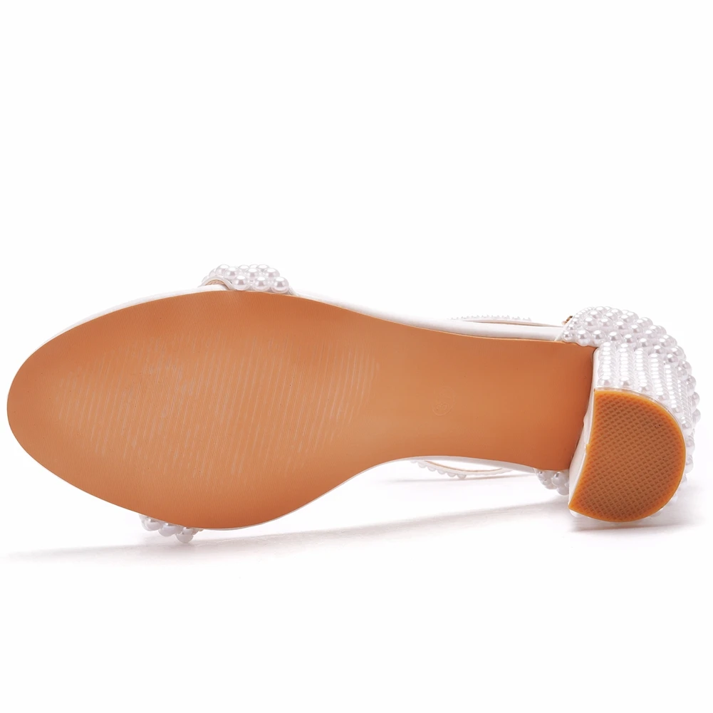 Босоножки женские с ремешком на щиколотке сандалии кристаллами высокий каблук