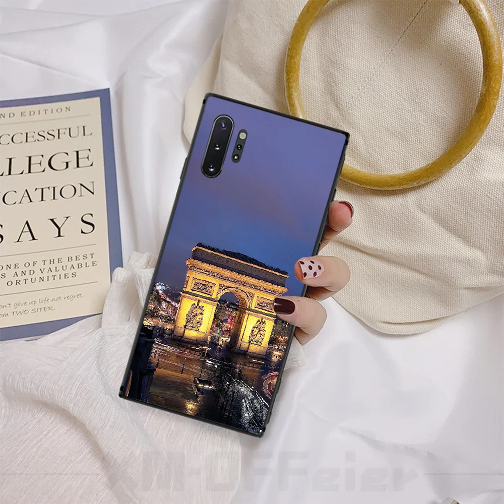 Reayou Paris Arc de Triomphe DIY Printing Phone Case cover Shell For Samsung Note4 5 7 8 9 10 Note10 Pro M10 20 30 | Мобильные
