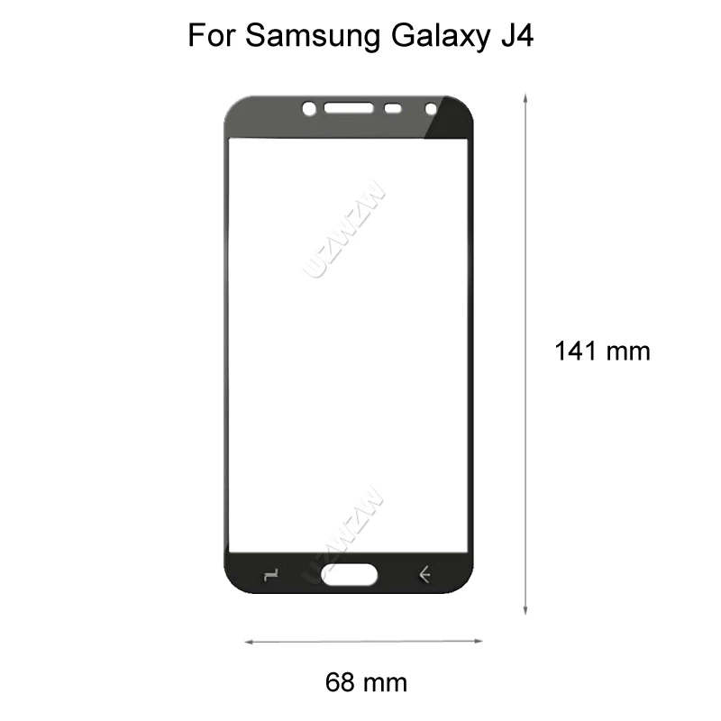 2 шт. закаленное стекло с полным покрытием для Samsung Galaxy J4 Plus 2018 защита экрана