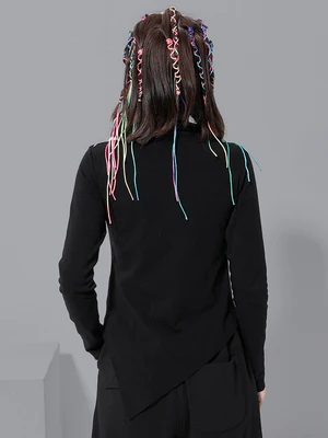 Европейская станция 2020 Ранняя весна воротник стойка нерегулярный большой размер