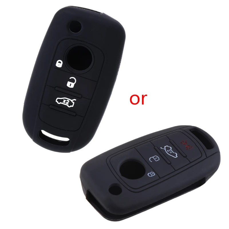 

40GF силиконовый чехол для ключей от машины чехол для Fiat 500X Toro Tipo Egea 3 кнопочный неоновый