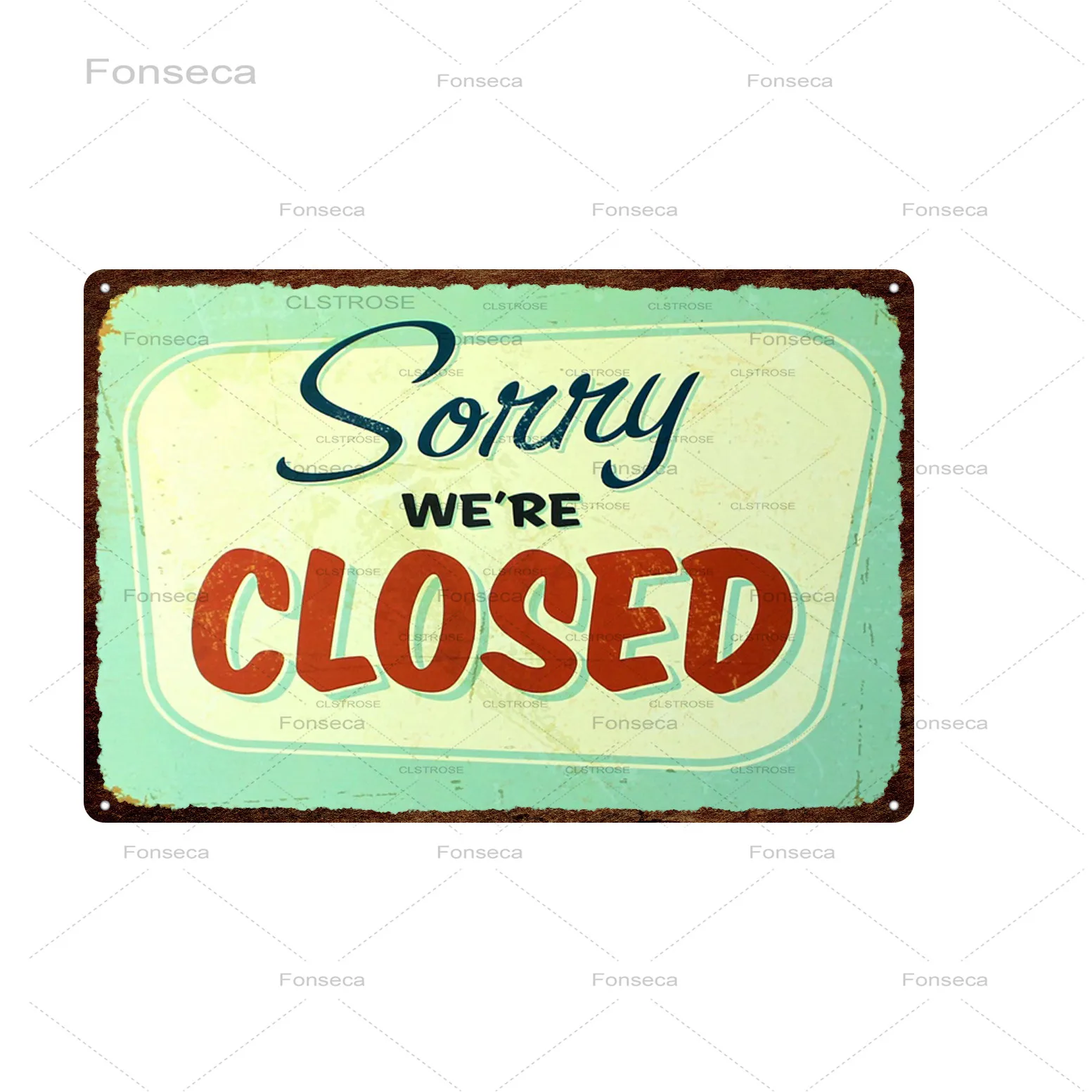 Open/Closed Metal Tin Sign Bar Cafe Diner Garage Pub Home Wall Decoration Retro Welcome Art Poster 30*20 cm | Дом и сад