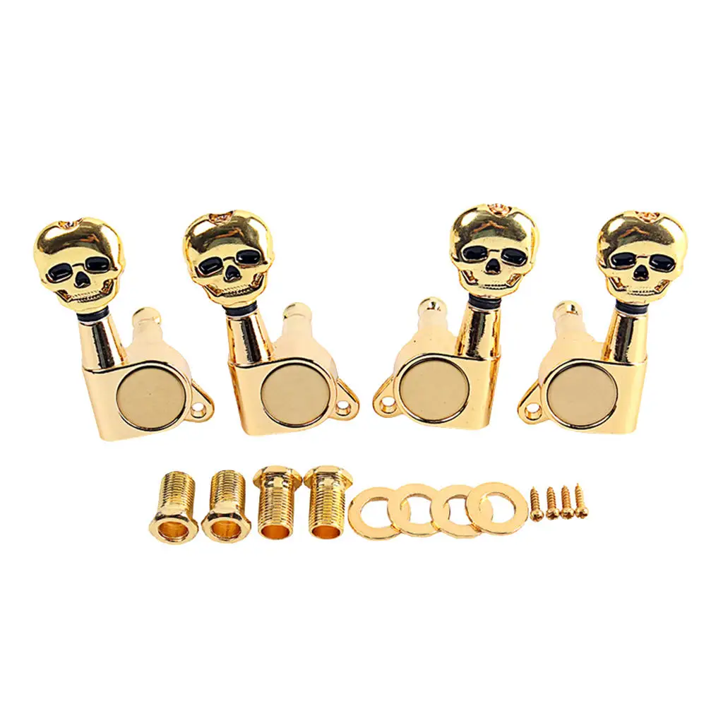 

4 Pcs Golden Guitar String Tuning Mechanical Pegs Mechanical Ukulele