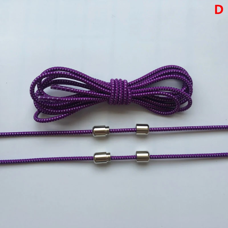

1Pair Elastic No Tie Shoelaces Semicircle Shoe Laces For Kid And Adult Sneakers Shoelace Quick Lazy Metal Lock Laces Shoe String