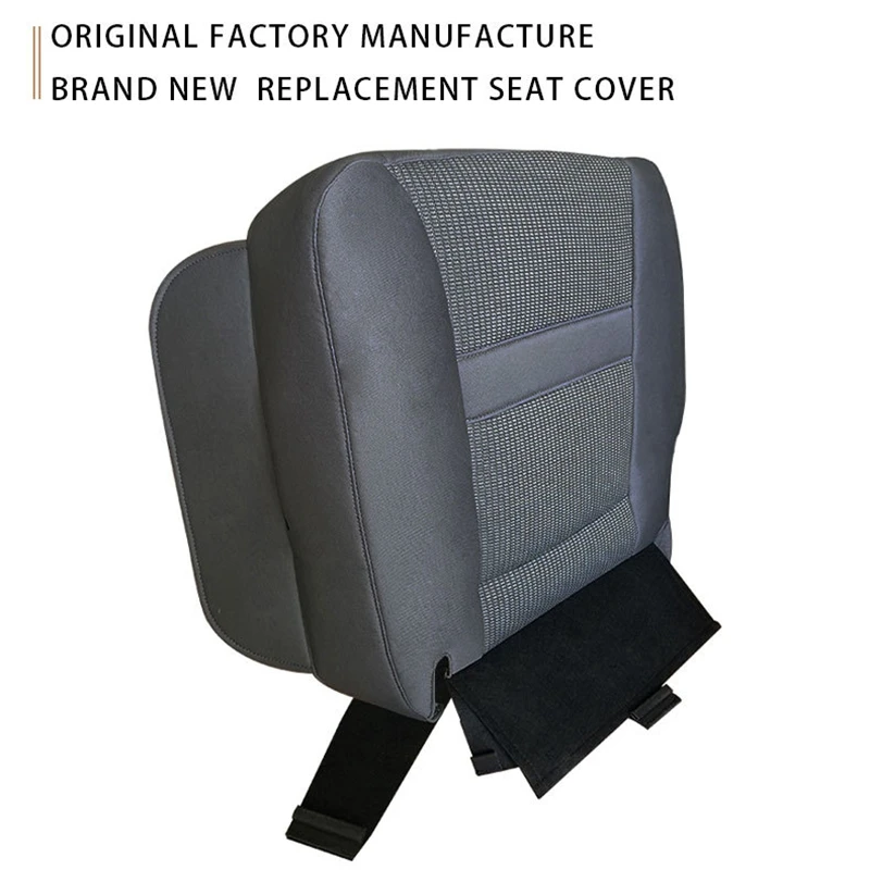

for Dodge Ram 2500 3500 2006 - 2009 Driver Bottom Dark Gray Cloth Seat Cover Replacement