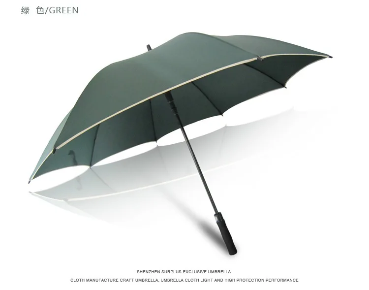 Многоцветный мужской зонт деловой прямой ветрозащитный и непромокаемый для