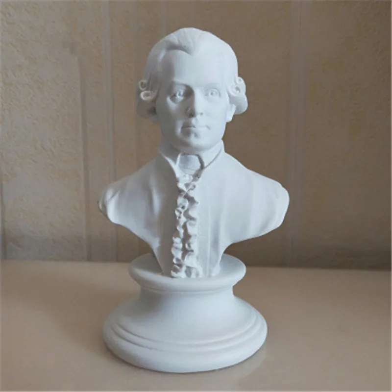 Имитация гипса из смолы WOLFGANG AMADEUS MOZART головные портреты скульптура креативное
