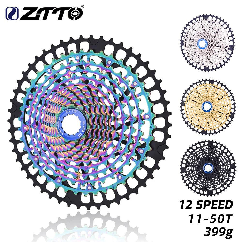 

ZTTO MTB 12 Speed 11-50 Cassette HG Standard 11-46T 12v k7 Ultralight Full Steel Lightweight 12s 12speed Sprocket Ultimate